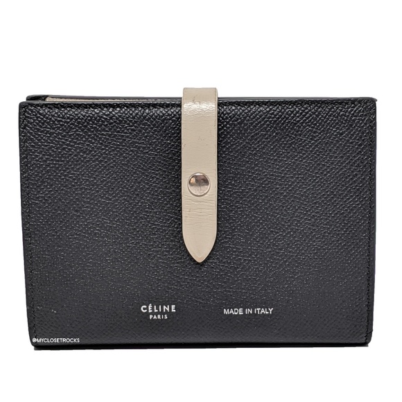 Celine Handbags - Céline Black Strap Accordion Medium Wallet